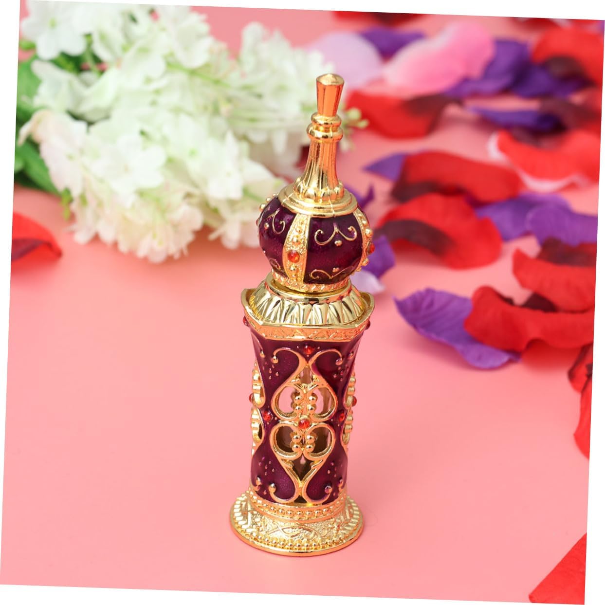 2pcs Perfume Bottle for Women 12ml Flask Stylish Middle Eastern Style for Travel Business Samples