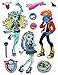 alles-meine.de GmbH 11 TLG. Set 3-D ! Wandtattoo / Fensterbild - Monster High - Folie selbstklebend - beschichtet und wasserabweisend - Wandsticker Sticker Aufkleber - wasserfest..