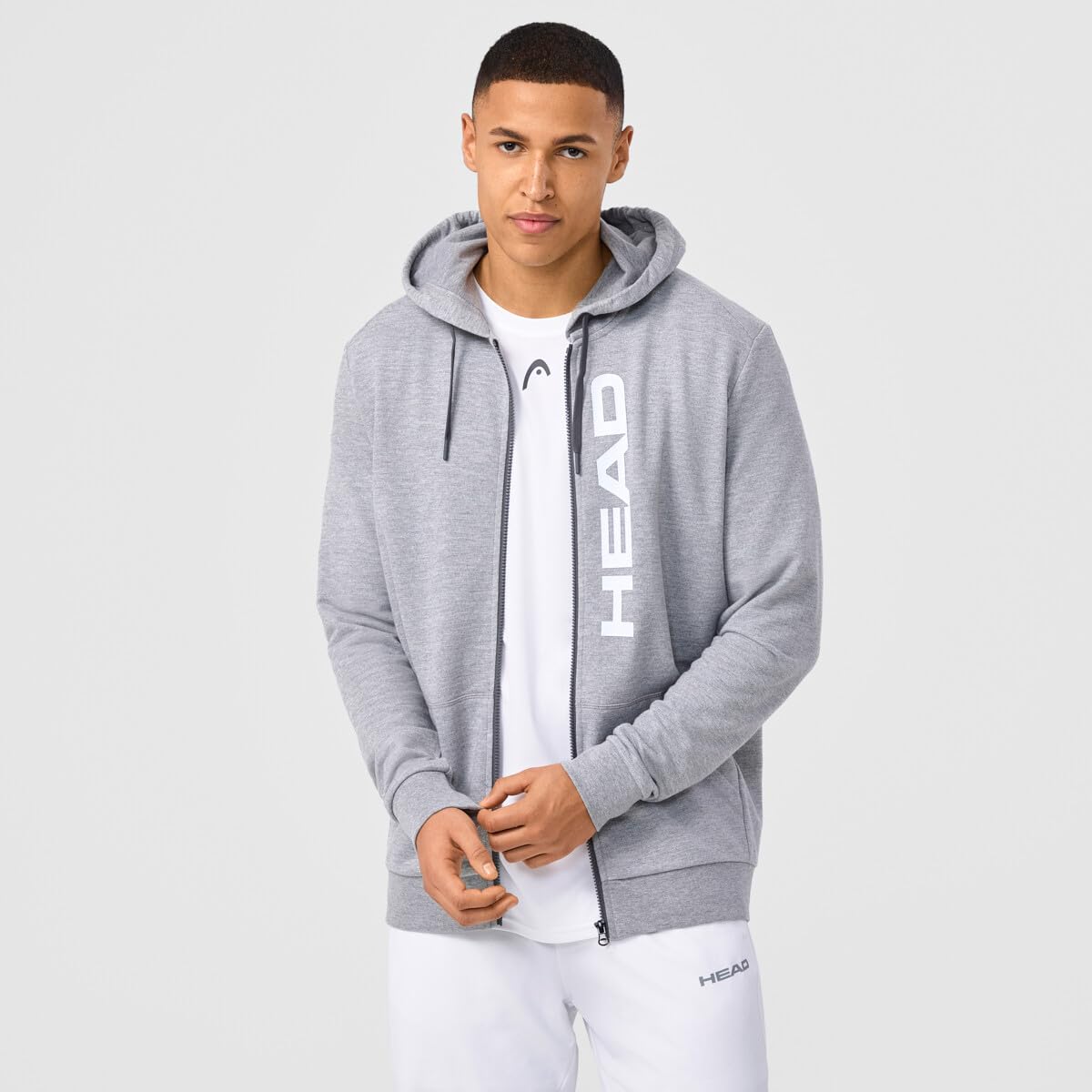 HEAD Club Original Hoodie FZ Men Sudadera con Capucha Hombre (Pack de 1)