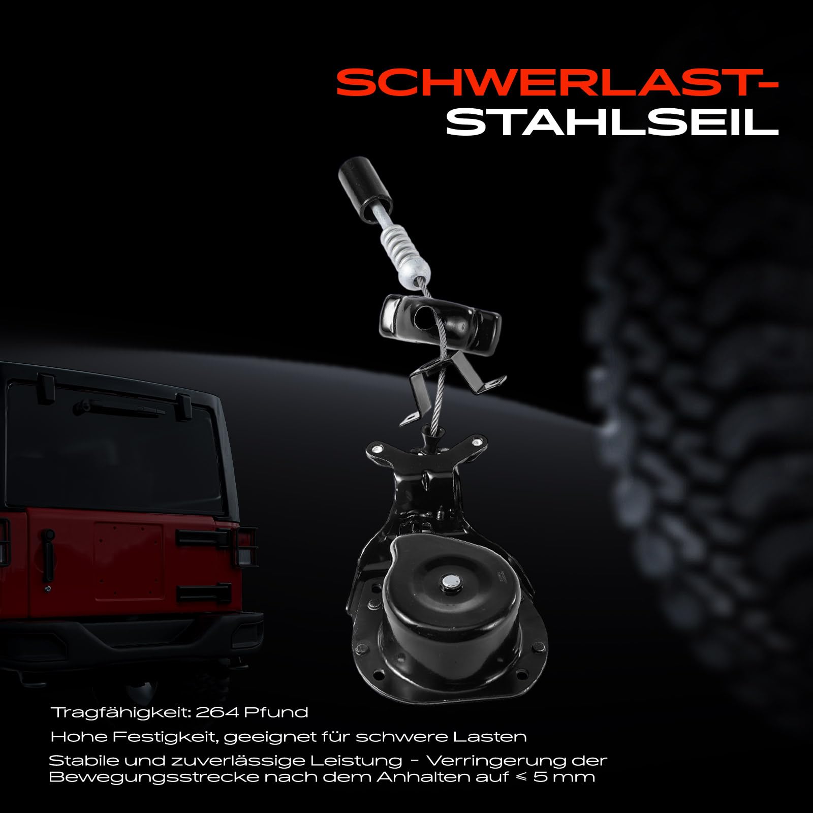 Frankberg Ersatzrad Reserverad Seilwinde Kompatibel mit Discovery III L319 TAA Discovery IV L319 LA R-a-n-g-e R-o-v-e-r Sport L320 2.7L-5.0L 2004-2016 LR064520