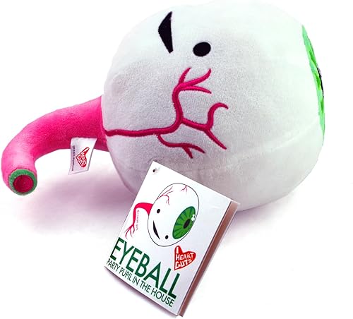 Miniatura 5 de I Heart Guts Peluche de globo ocular – Alumno de fiesta en la casa. Animales de peluche de órgano de 10 pulgadas, regalos de oftalmólogo, regalos de