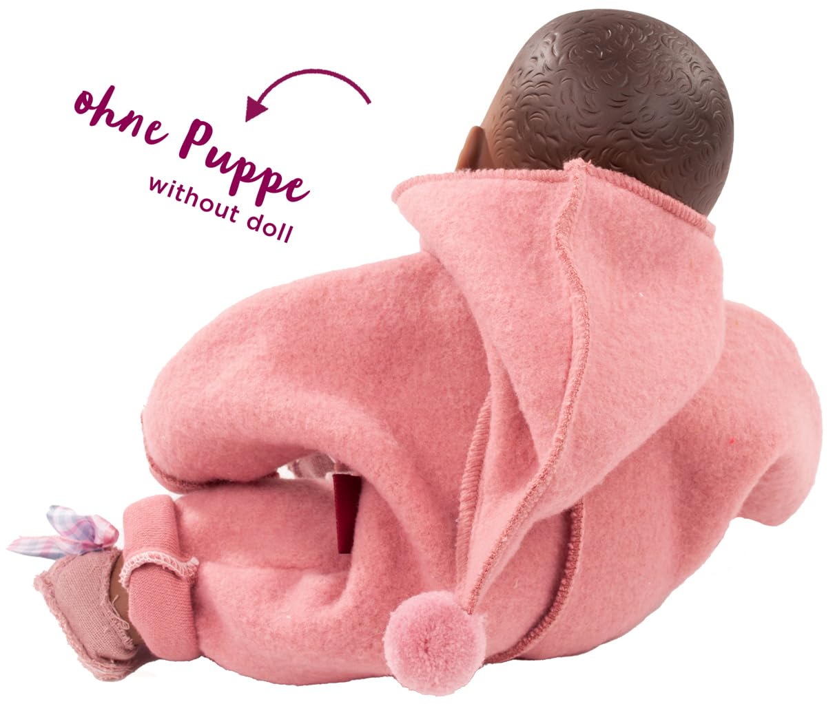 Götz 3402821 Onesie Teddy - Algemene poppenkledingmaat uit één stuk. L - 1-delige kleding- en accessoireset voor babypoppen van 48 - 50 cm