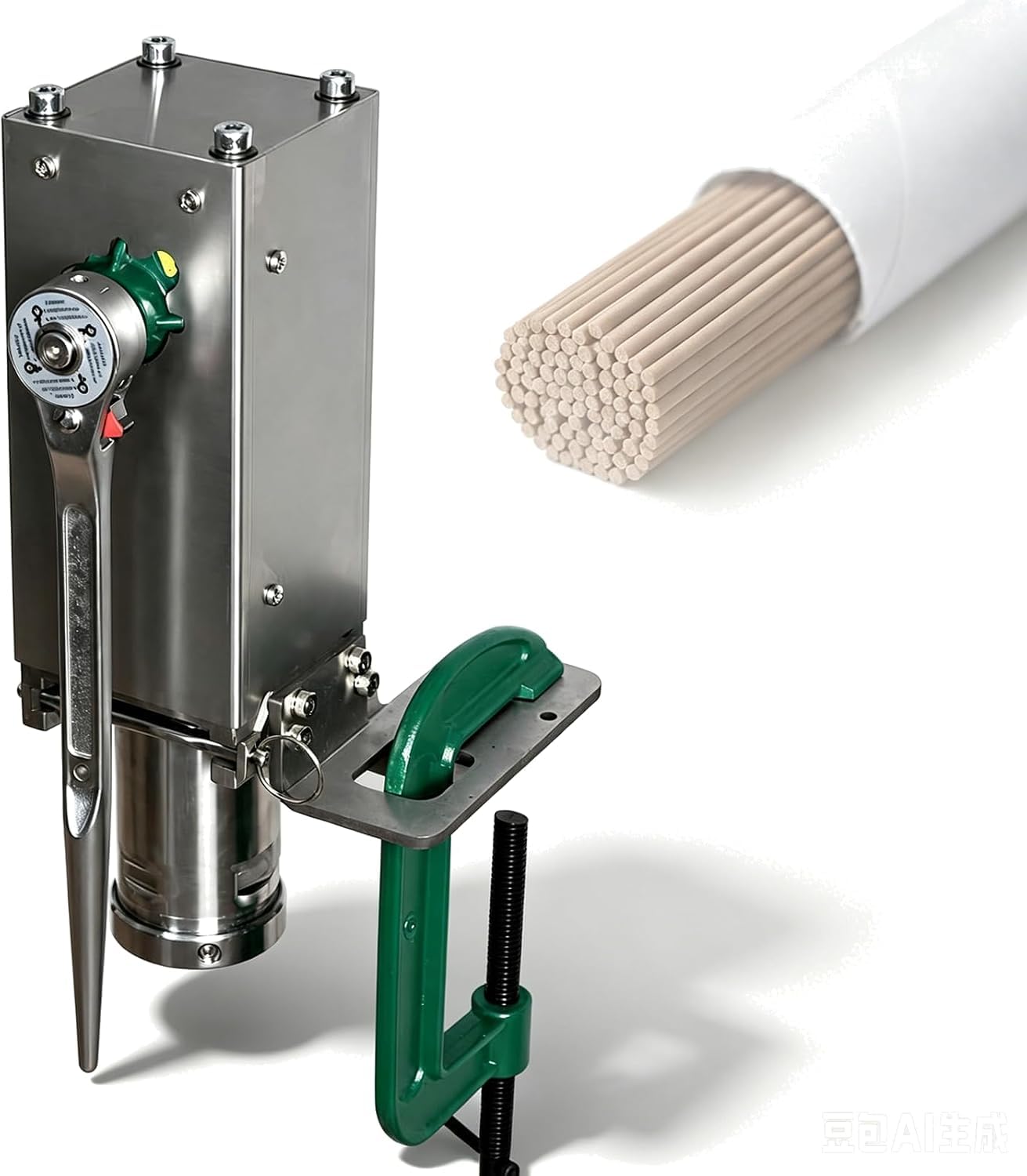Extrusora de varitas de Incienso portátil con Molde de 10 Orificios de 2,1 mm, Abrazadera de Mesa, máquina Manual para Hacer varitas de Incienso para Manualidades DIY.