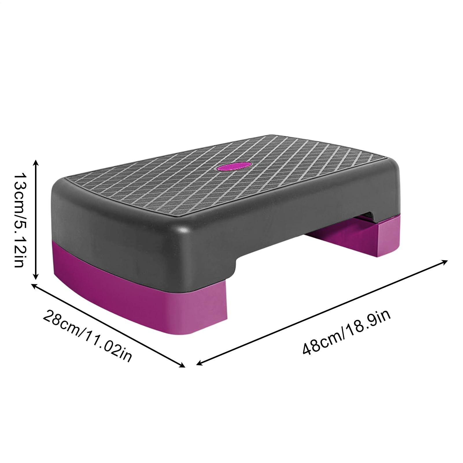 Stepper Per Esercizi, Stepper Regolabile In Altezza Per Esercizi, Pedana Antiscivolo Da 45 Cm Per Allenamento Cardio, Aerobica, Palestra E Casa