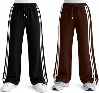 clothcottage Women's Cotton Blend Jogger Pants, Mid-Rise, Black, Side Pockets, Regular Fit Price In India