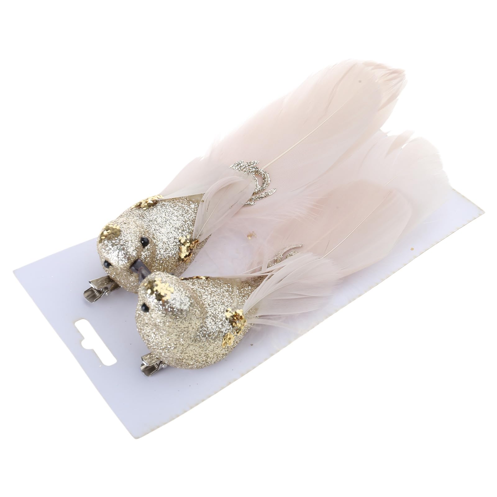 yanwuwa Feathered Birds Christmas Tree Ornament Feathered Bird Pair Portable and Sturdy Christmas Hangings Decors Featherde Birds