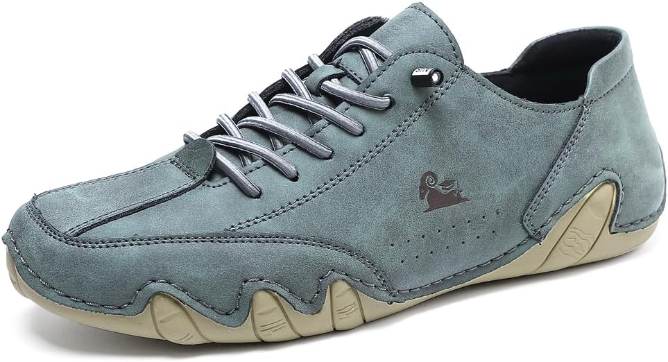 Men’s Slip on Loafers Breathable Leather Shoes Fashion Lace up Boat Shoes Casual Flat Lightweight Sneakers with Rubber Soles Men’s Slip on Loafers Breathable Leather Shoes Fashion Lace up Boat Shoes Casual Flat Lightweight Sneakers with Rubber Soles