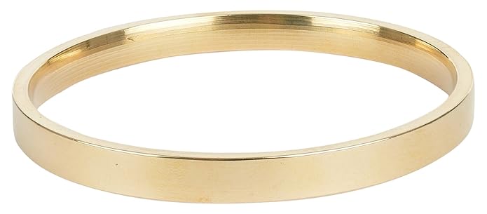 The Amritsar Store Punjabi Plain Brass Kada 6 Mm Thickness For Men/Boys (2.9)