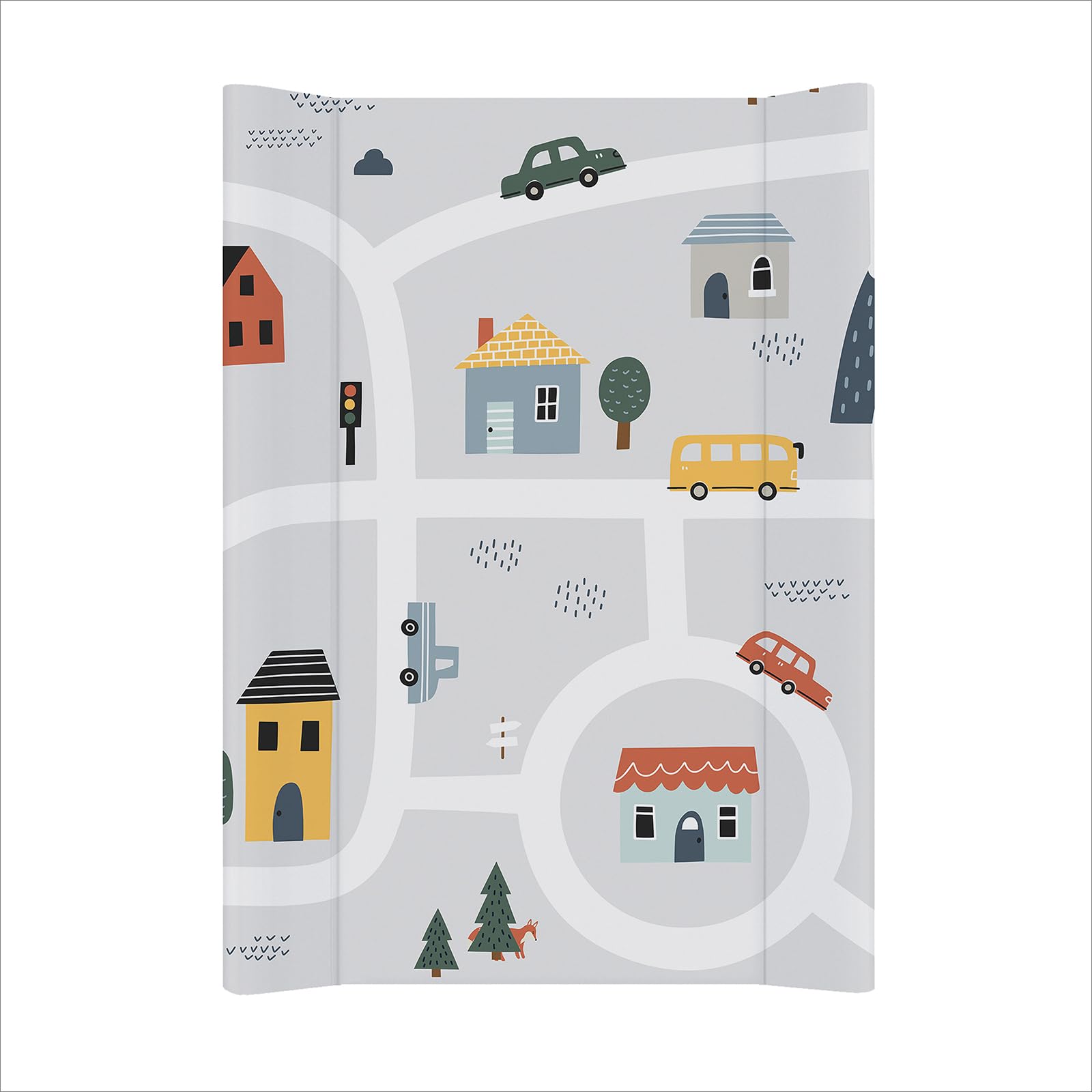 Rotho Babydesign Wickelauflage 50 x 70 cm Wickeltischauflage Keil Roadmap