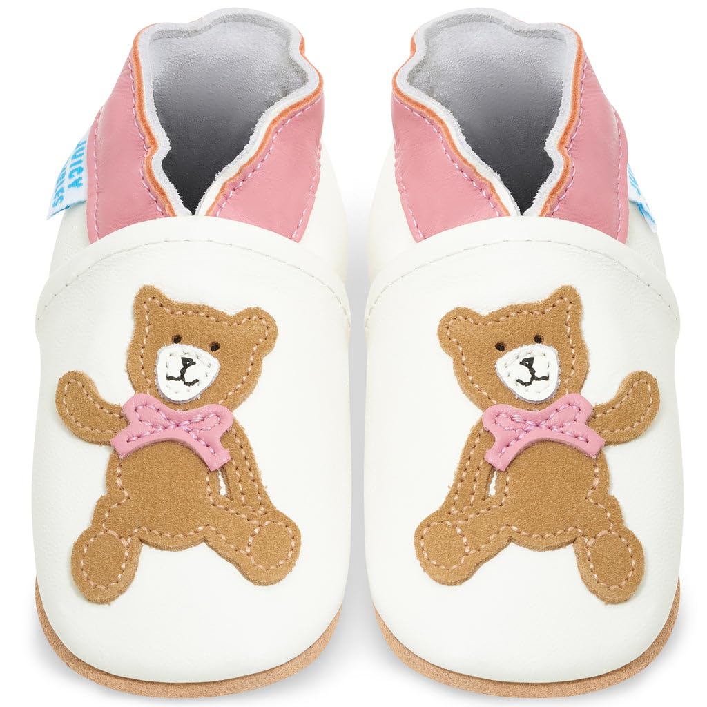 Zapatos de Bebé – Zapatillas de Cuero Niño Niña – Patucos de Piel con Elástico para Bebé - Zapatitos Primeros Pasos - Pantuflas Infantiles 0-6 Meses 6-12 Meses 12-18 Meses 18-24 Meses 2-3Años — view 27