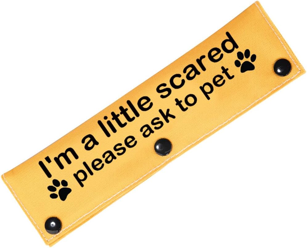 YROVWENQ Nervous Rescue Sleeve Yellow Funny Dog Leash