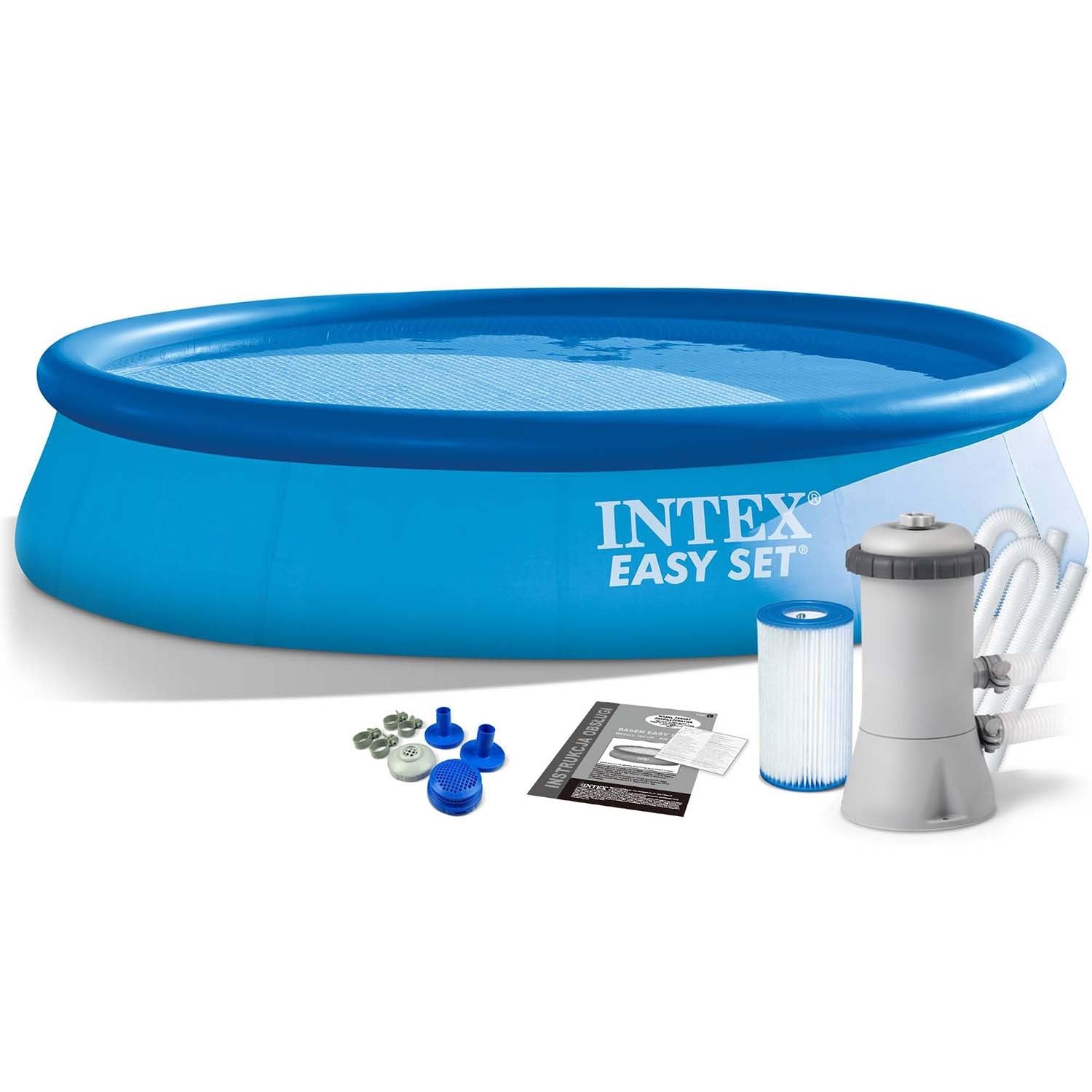 Intex 28132NP Piscina Easy Cm 366X76, Pompa Fil.I.1, 5621 Litri, Blu