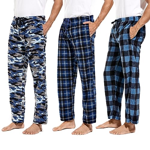 DG Hill Mens PJ Pajama Pants Bottoms with Pockets
