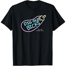 20th Century Television Solar Opposites Dig Old Bicks Neon Sign T-Shirt - Unisex-Adults, Men, Women, Boys, Girls - Black - Short Sleeve - Classic Fit - Small