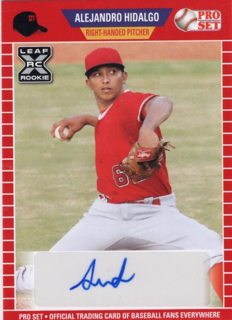 Alejando Hidalgo Autographed Leaf Rookie Card Collectible Baseball Card - 2021 Leaf Pro Set Baseball Card #PS-AH1 (Angels) Free Shipping