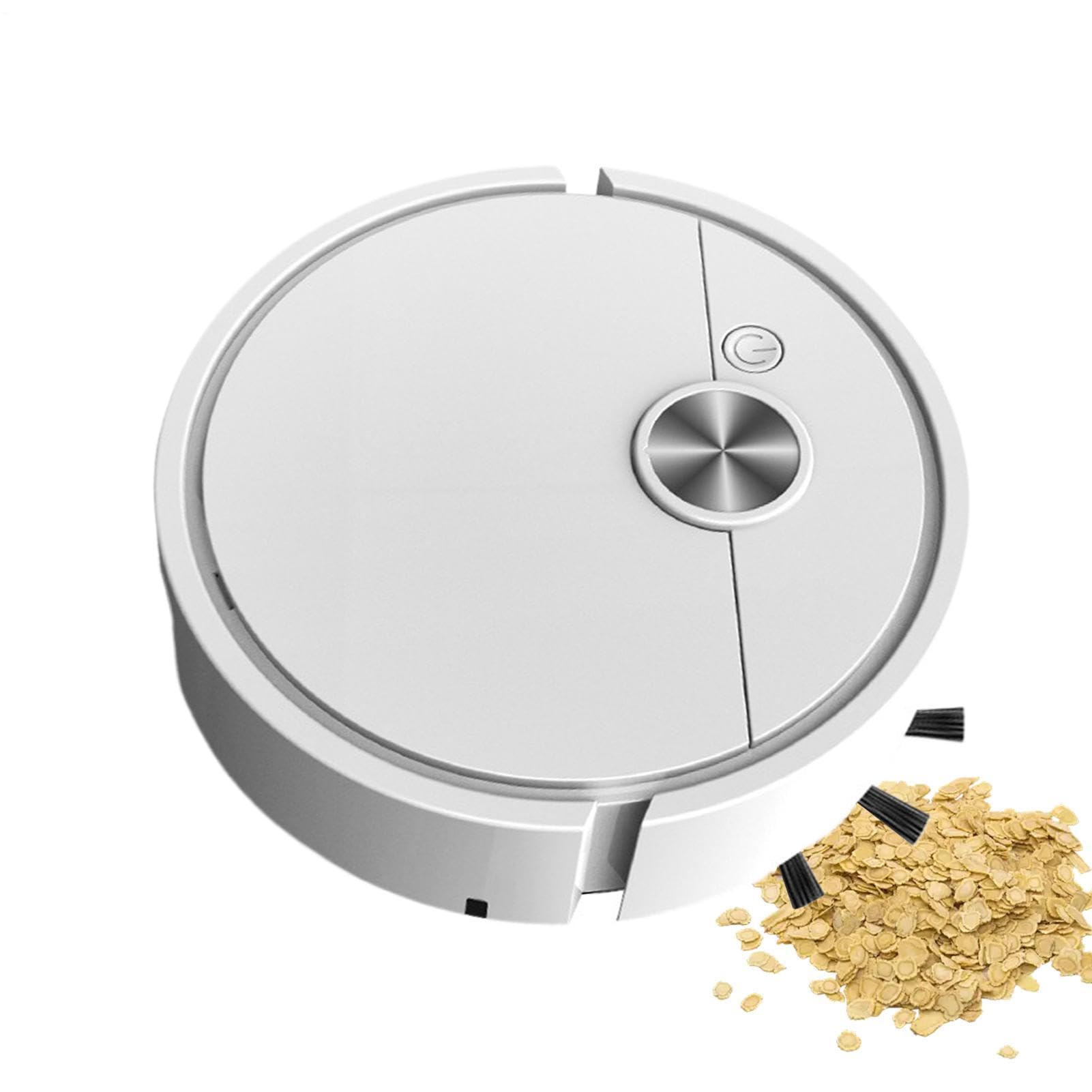 Mini Robot Vacuum Cleaner for Car, 3-1 Rechargeable Automatic Avoidance Smart Sweeping Robot,Self-Charging, Collision Protection,Multifunctional Cleaner Machine with Wet Dusterping for Hard Floors