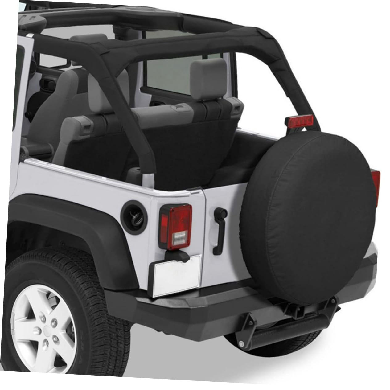 TOPBATHY 2 Pezzi copertura per pneumatici per auto protettore coperture Copertina il rimorchio da viaggio deve avere accessori Coperchio ruota dell'auto Coperchi di ruote pvc Nero