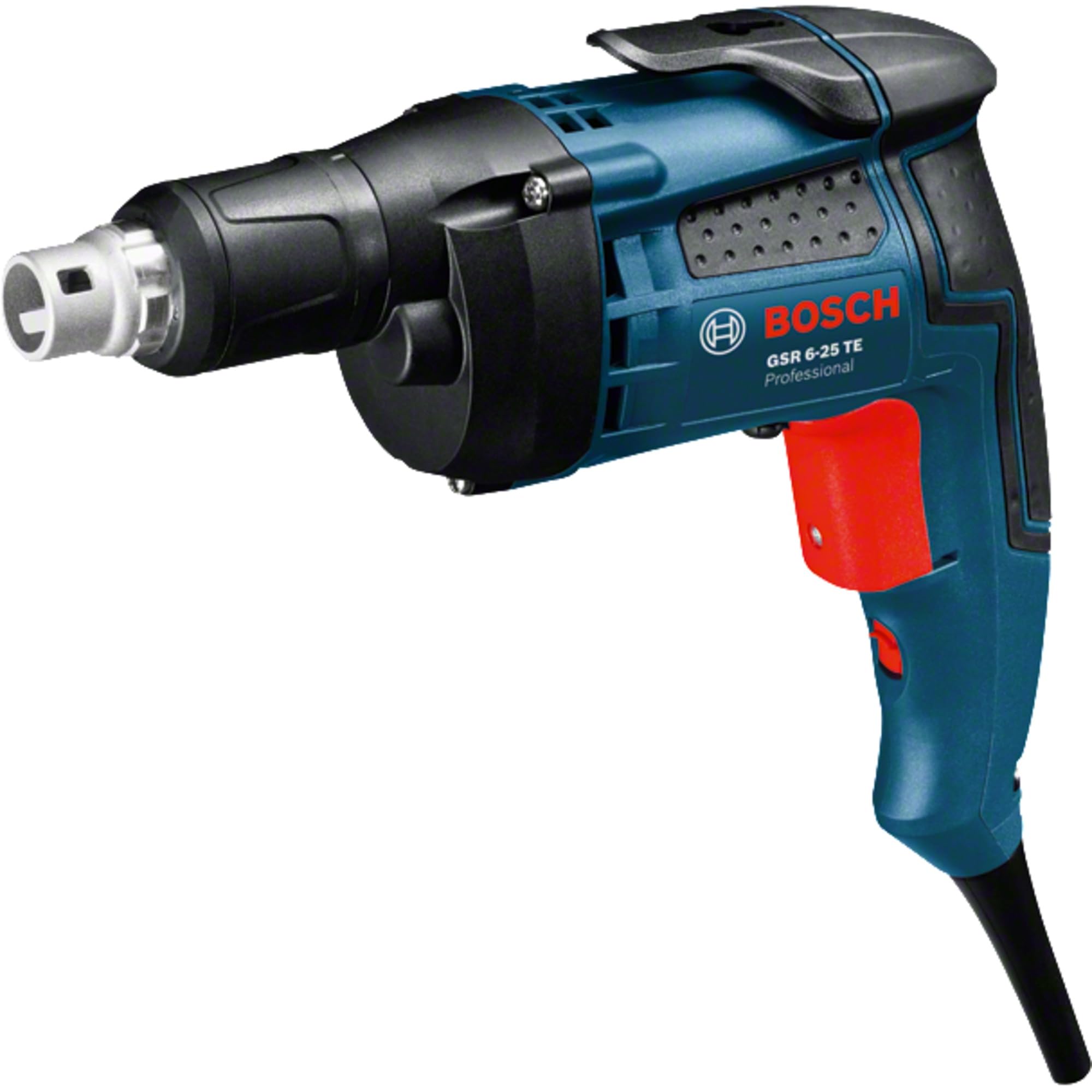 Bosch Professional GSR 6-25 TE - Atornillador para placa de yeso (701 W, 20 Nm, Hexágono interior de 1/4", en maletín)