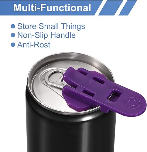 Miniatura 4 de uxcell Abrelatas manual fácil, 3 piezas, cubiertas de plástico para latas de bebidas, protector de tapas, abridor de botellas para refrescos,
