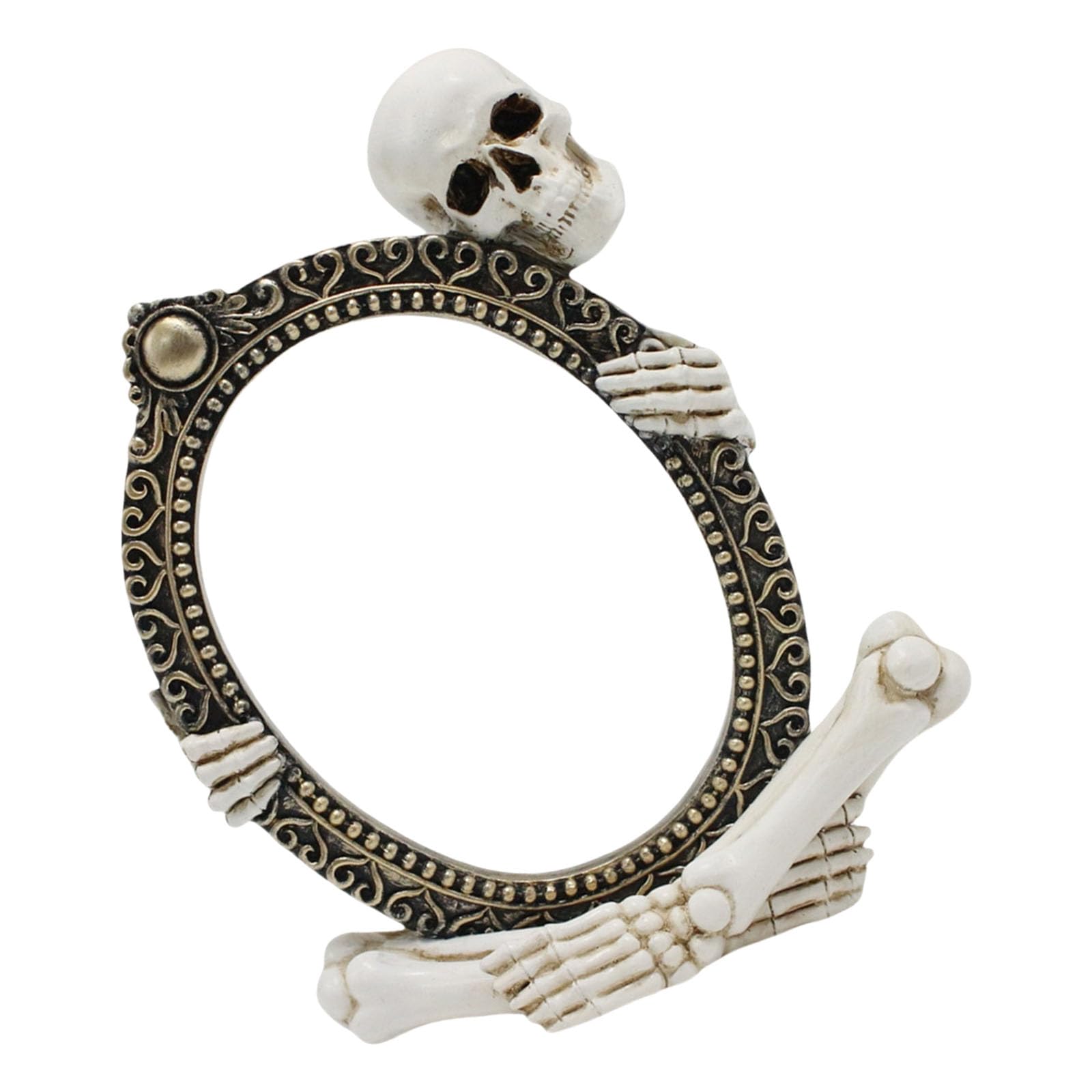 YROHGKPN Realistic Skeleton Resin Frame Decor Horror Theme Tabletop Display for Home, & Holiday Home Decoration