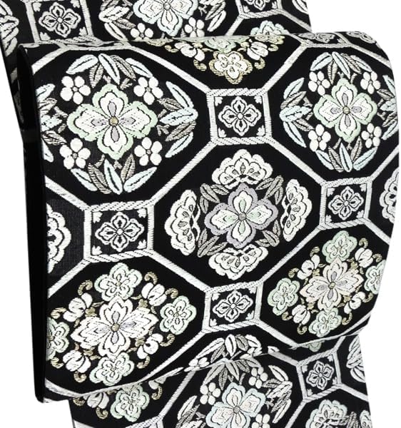 唐織 蜀江紋 華紋 唐花模様 造りだし 袋帯 着物 033a p 