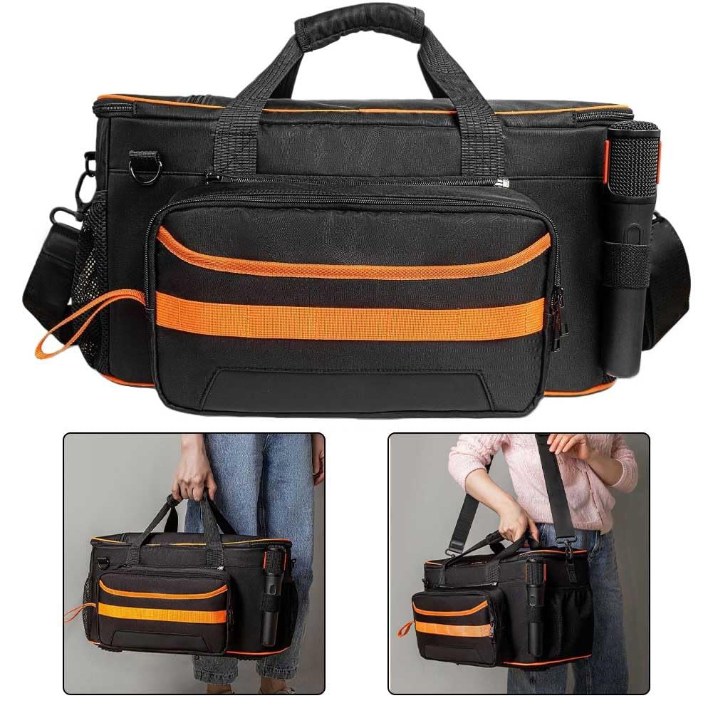 Hartschalen-Tragetasche für JBL für Partybox On-The-Go 2 Lautsprecher, Oxford-Tuch Reisetasche mit verstellbarem Schultergurt, schützende Aufbewahrung für Audio-Ausrüstung, Schwarz
