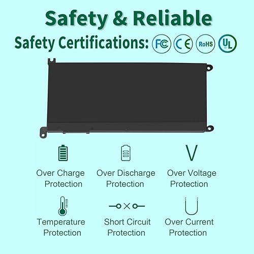 Miniatura 4 de WDX0R - Batería para portátil Dell Inspiron 15 7579 7569 5578 5565 5567 5568 5570 5775 5579 7560 7570 13 5378 5368 7375 7368 7377 40 52 Serie 5765