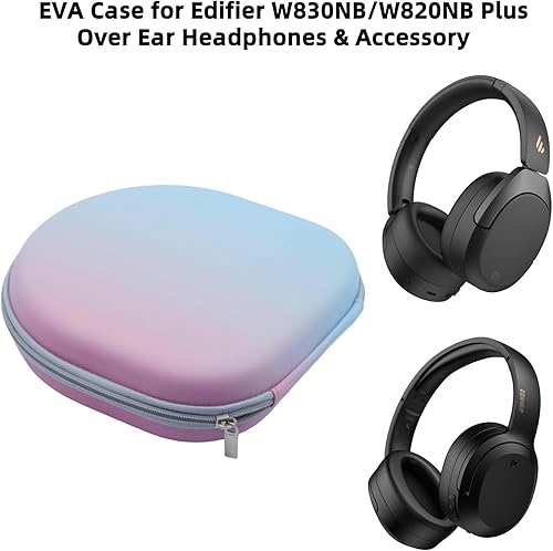 Miniatura 2 de Funda rígida EVA para auriculares Edifiers W820NB Plus, funda rígida de transporte compatible con auriculares y accesorios W820NB Plus, funda a