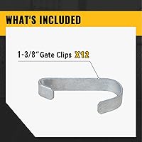 Vista 6 de VIVIDA Clips de puerta de 1-3/8 pulgadas para valla de eslabones de cadena, banda de clip para panel de perrera para tubo de diámetro exterior