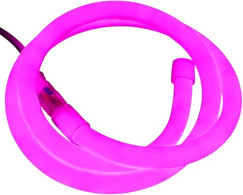 Xunata Cuerda de luz LED de neón de 26.2 pies, DC 12 V 2835 tubo redondo flexible de 360 grados, tira de luces LED de neón 960 unidades impermeable