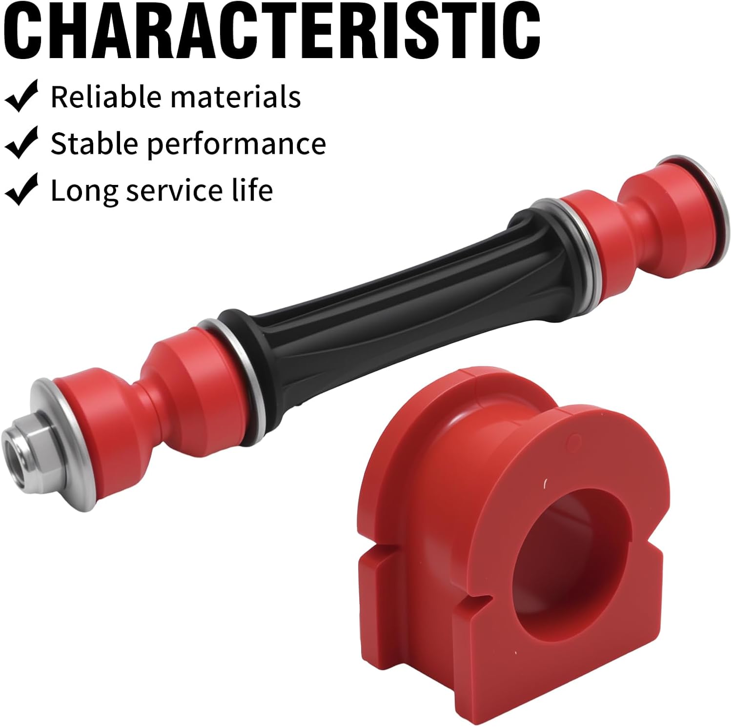 K200222 Sway Bar Links with Bushings Fit for Chevy Silverado Suburban Tahoe for Sierra Yukon, Replaces K700432 K700538
