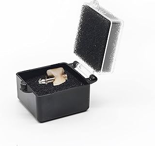 100 Pcs Dental Crown Boxes with Foam Denture Crown Veneer Storage Case for Dental Lab Clinic (Black 1 inch)