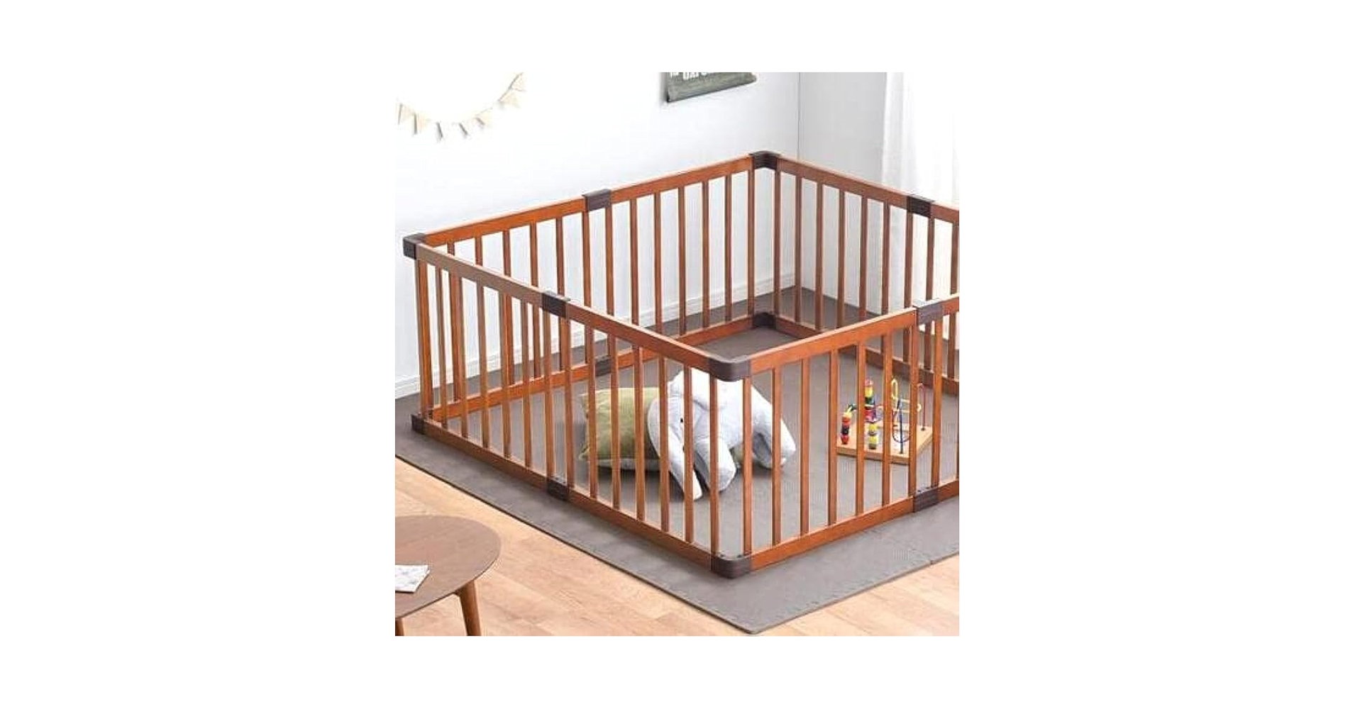 コンパクト ベビーサークル 136×136cm 8枚セット ミニ 木製 Amazon.co.jp: コンパクト ベビーサークル 136×136cm 8枚セット