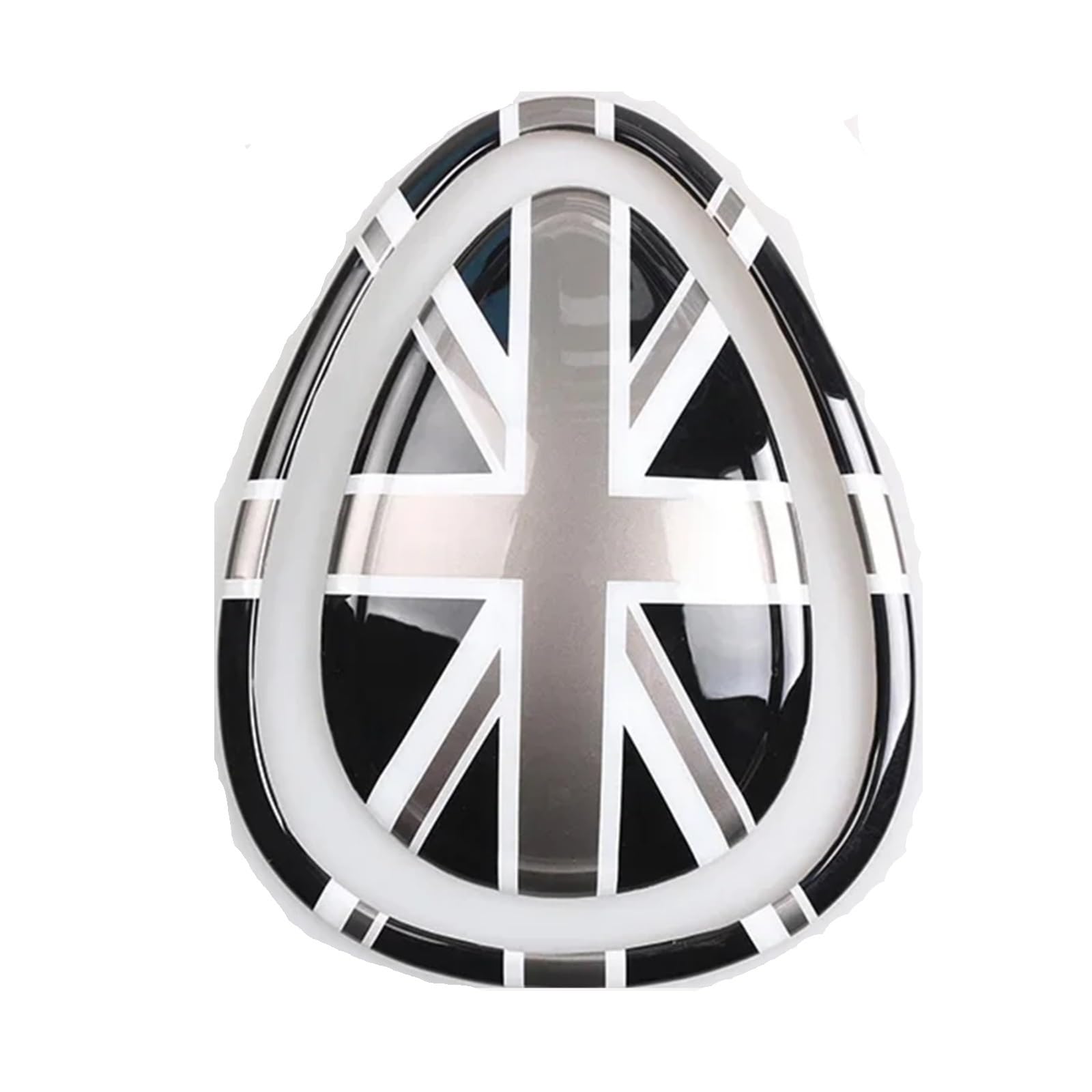 VNHLOTVJL 2PCS/Set Car Decorative Cover Stickers Interior Vent Center Console Accessories Compatible for Mini Cooper F55 F56(Grey Jack)