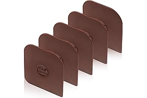 Pan Scrapers Kitchen: 5-Piece Non-Slip, Heat-Resistant, Plastic Scrapers for Effortless Cleaning