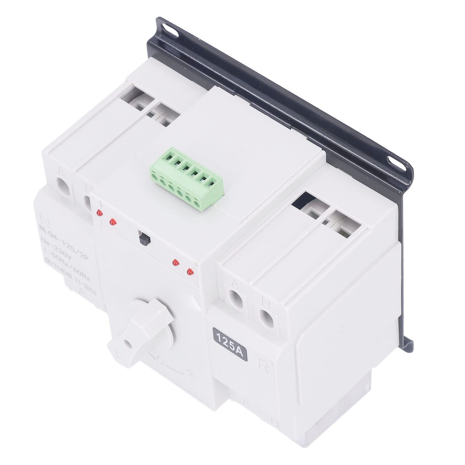 TOPINCN Interruttore di Trasferimento Automatico a Doppia Potenza Interruttore di Selezione Elettrica Affidabile per Edifici per Uffici con Protezione a Breve Certifica e 3KA Nove Flusso