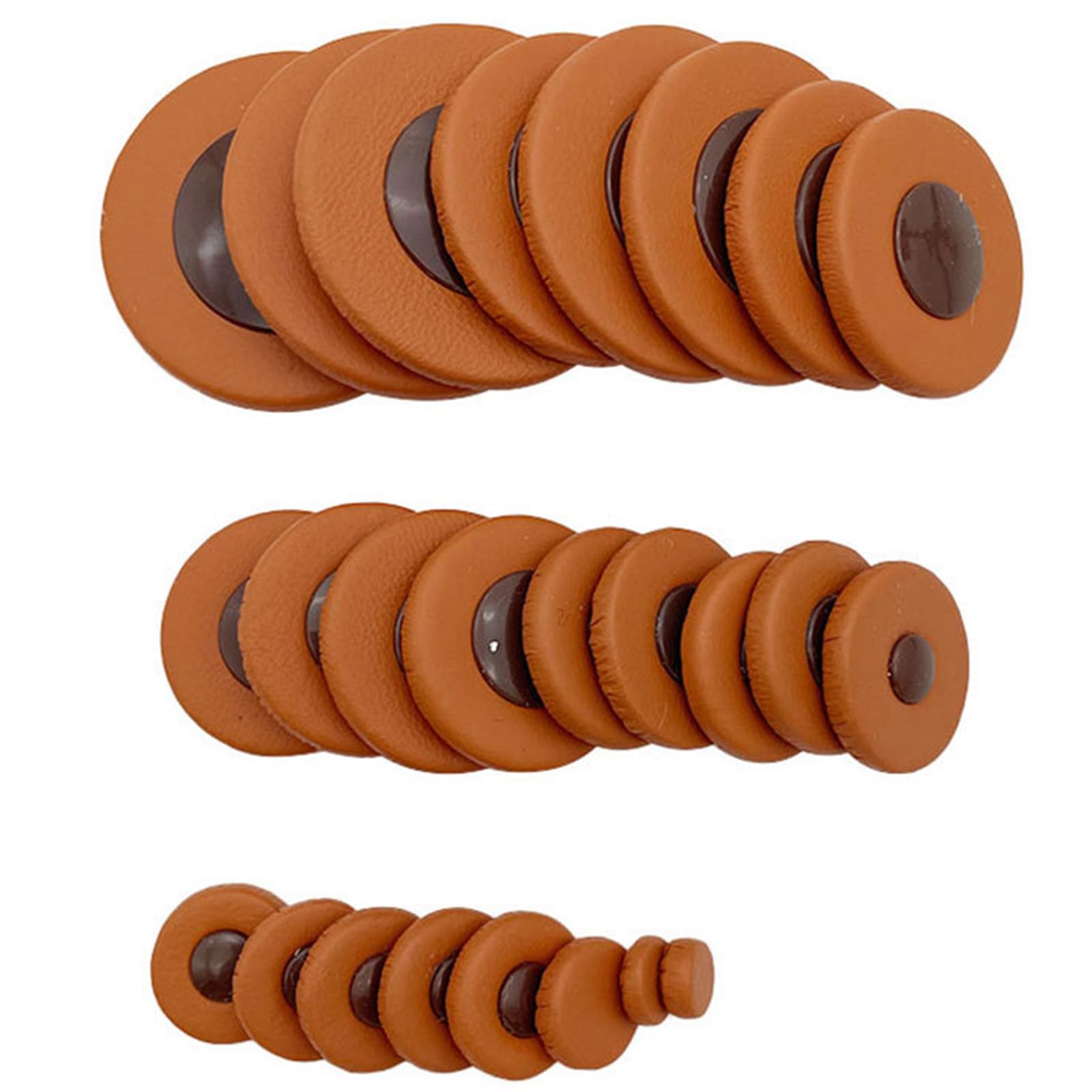 Hredwep 25Pcs Saxophone Pad, Altos Saxophone Cushions Pad Sheepskin Sound Hole Resonator Saxophone Gasket Winds Instrument Parts