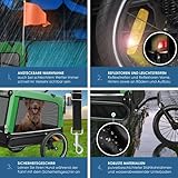 KESSER® Hundeanhänger Boxer 3-in-1 Hundebuggy & Jogger Fahrradanhänger groß ca. 240 Liter Volumen, gefedert, Material: 600D Oxford Canvas, SmartSpace Concept, maximale Belastbarkeit: 40 kg