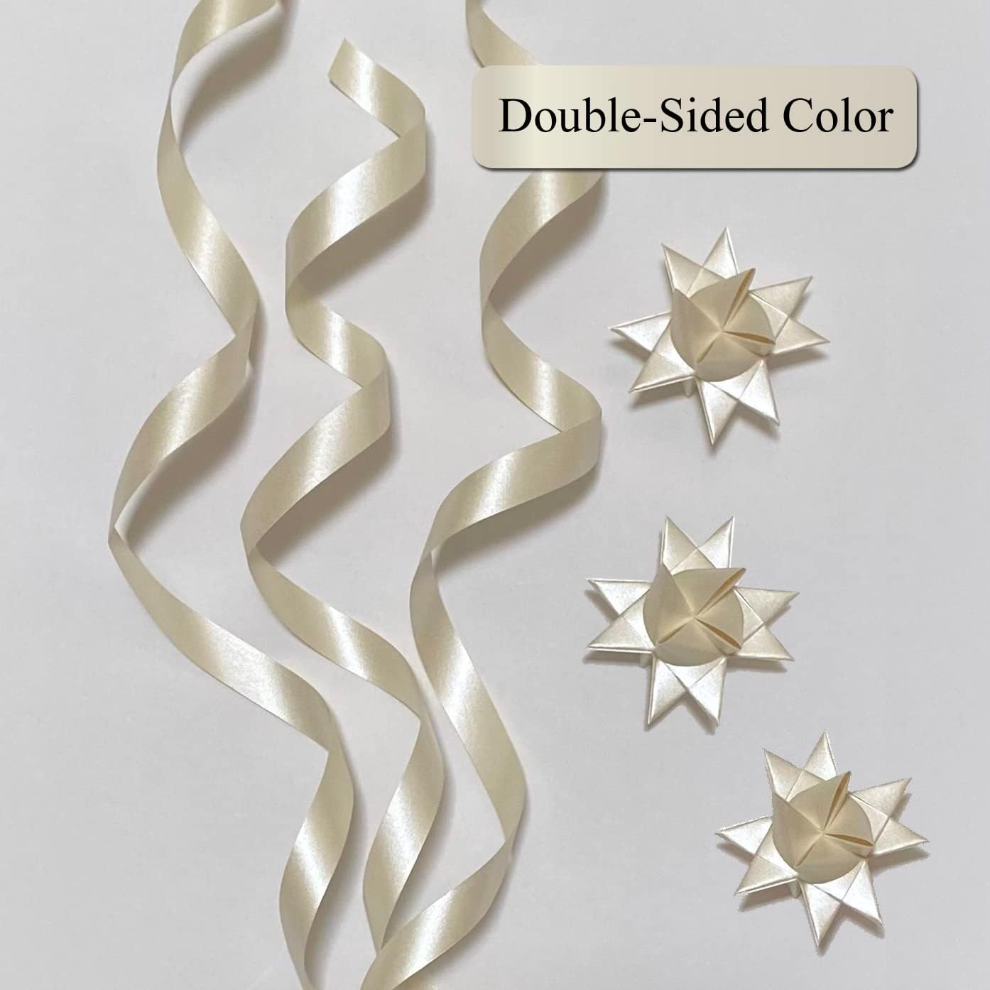 Pearlescent Champagne Paper Strips for Weaving Projects (Single Color Packs). Paper Strips for Moravian Stars, German Stars and Froebel Stars. 50 Strips per Pack