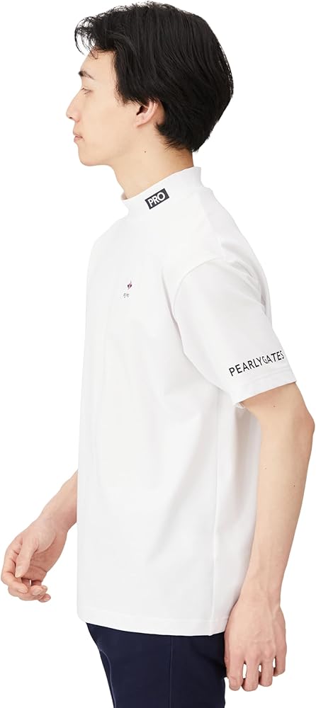 Amazon | [パーリーゲイツ] メンズ 半袖 ハイネックシャツ (ブランド