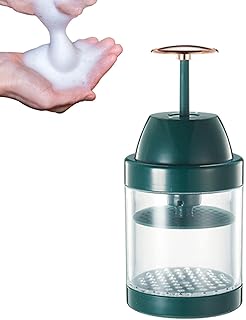 Máquina de chicotear | Copo de espuma de limpeza facial pressionável | Criador de espuma transparente rica para lavagem facial, ferramentas de limpeza profunda de espuma para cuidados com a pele para mulheres, homens e mulheres Pengzi