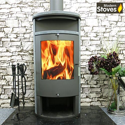 Wood Burning Stove Contemporary Curved Modern 13KW APOLLO