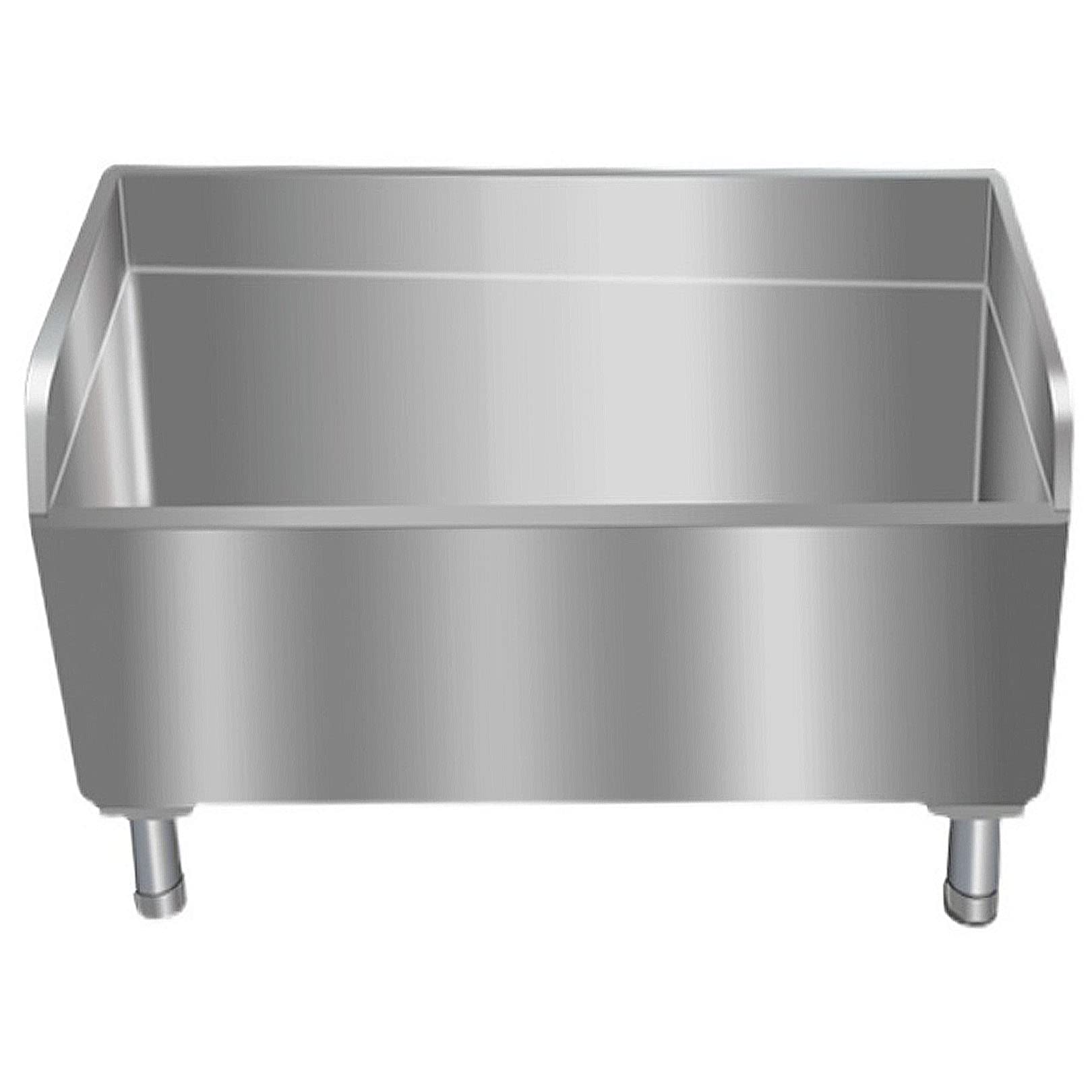 ASerZenith Stainless Steel Floor Mount Mop Sink With Drainage, Heavy Duty Slop Sinks For Kitchen, Restaurant, Business, Garages, Basements,80Cm