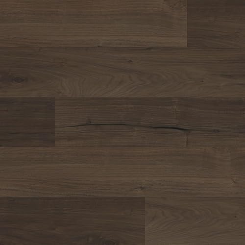 Allure 9" x 48" x 7mm, 12mil Luxury Vinyl Plank Flooring, Burnt Butter Walnut Look, Embossed, Waterproof, 1 Box, 7 Planks/Box, 20.06 sqft/Box