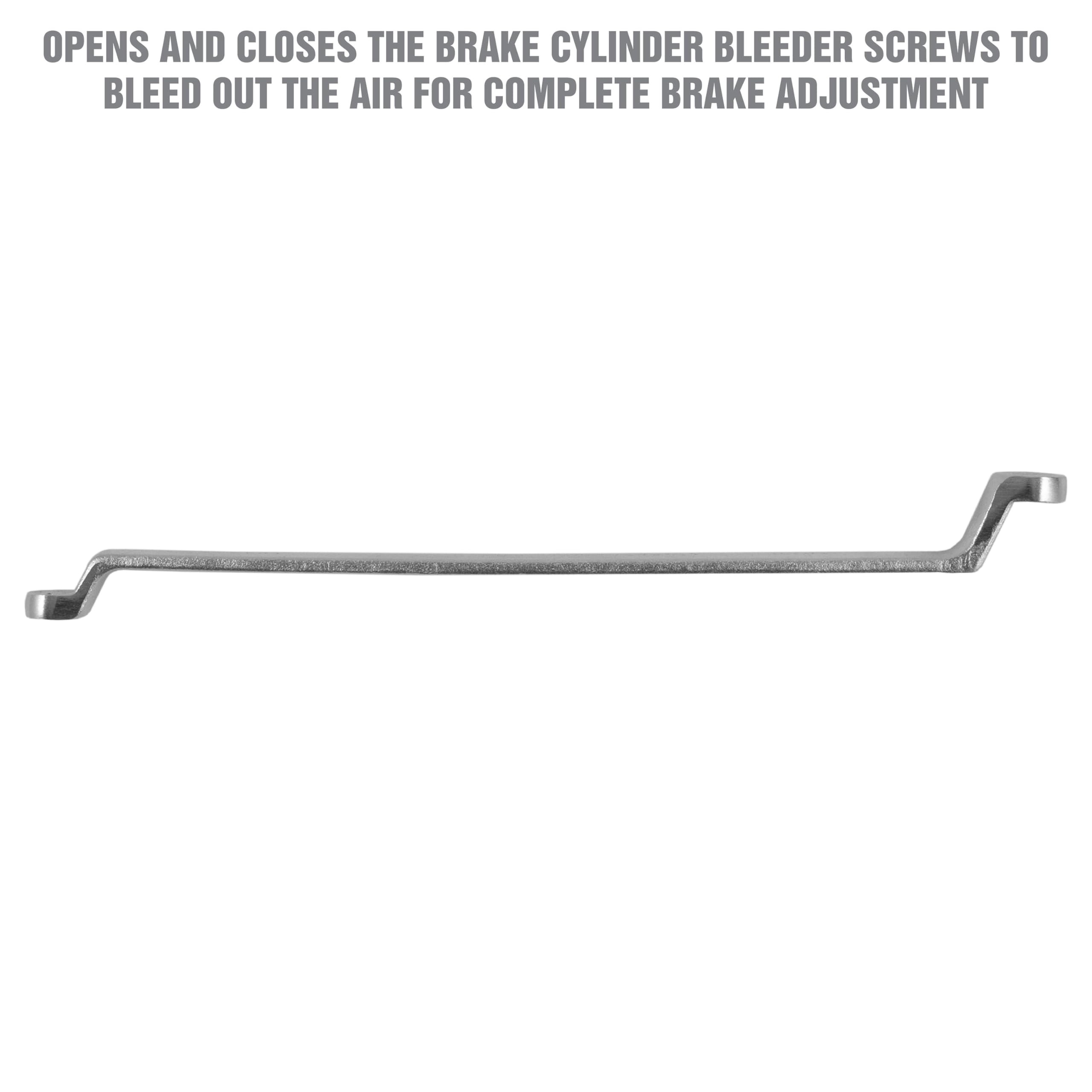 OEMTOOLS 25317 Chiave per spurgo freni da 8 mm e 10 mm, chiave a due teste per spurgo dei freni dell'aria dai cilindri dei freni con viti di spurgo da 8 mm o 10 mm, pratico strumento di regolazione
