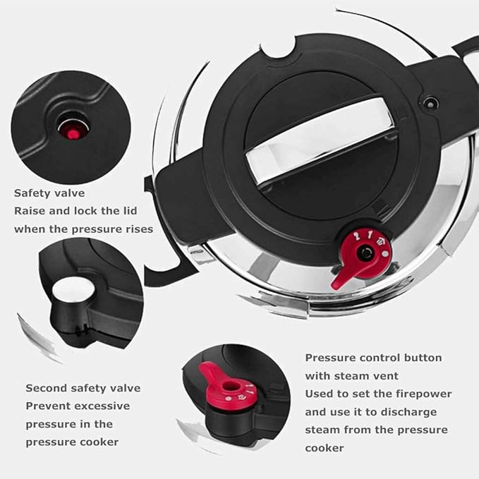 Olla a Presión Acero Inoxidable 6L U5GAAALPPQ9 miniatura 4