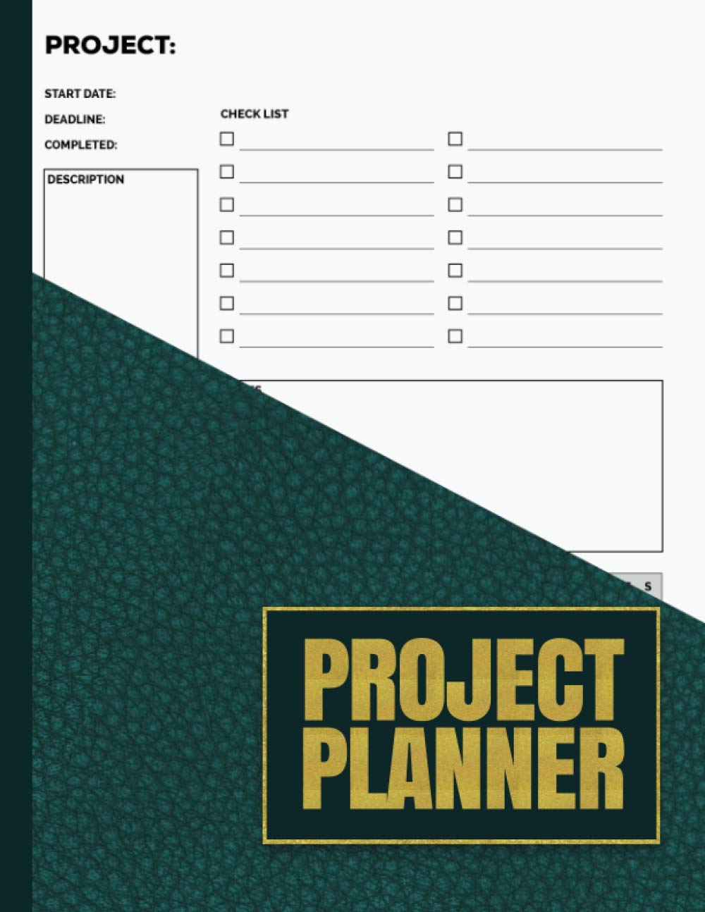 Project Planner: Project Management Notebook With Checklist, Gantt Chart, Work Organizer, Project Journal With Calendar, Schedule, Time, Large 8.5 x ... Planning Blank Book For Men, Women, IT firm Paperback – 27 Oct. 2020
