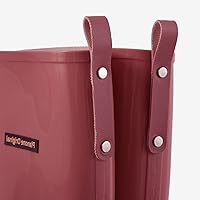 Vista 6 de planone Botas de lluvia altas de moda para mujer, impermeables, botas ligeras para jardín al aire libre, botas de lodo para damas, zapatos