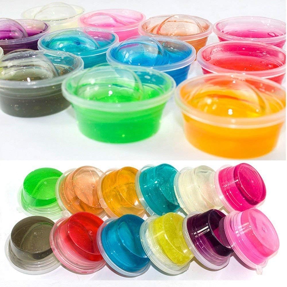 getsy soft rubber slime (plain putty -pack of 3)- Multi color