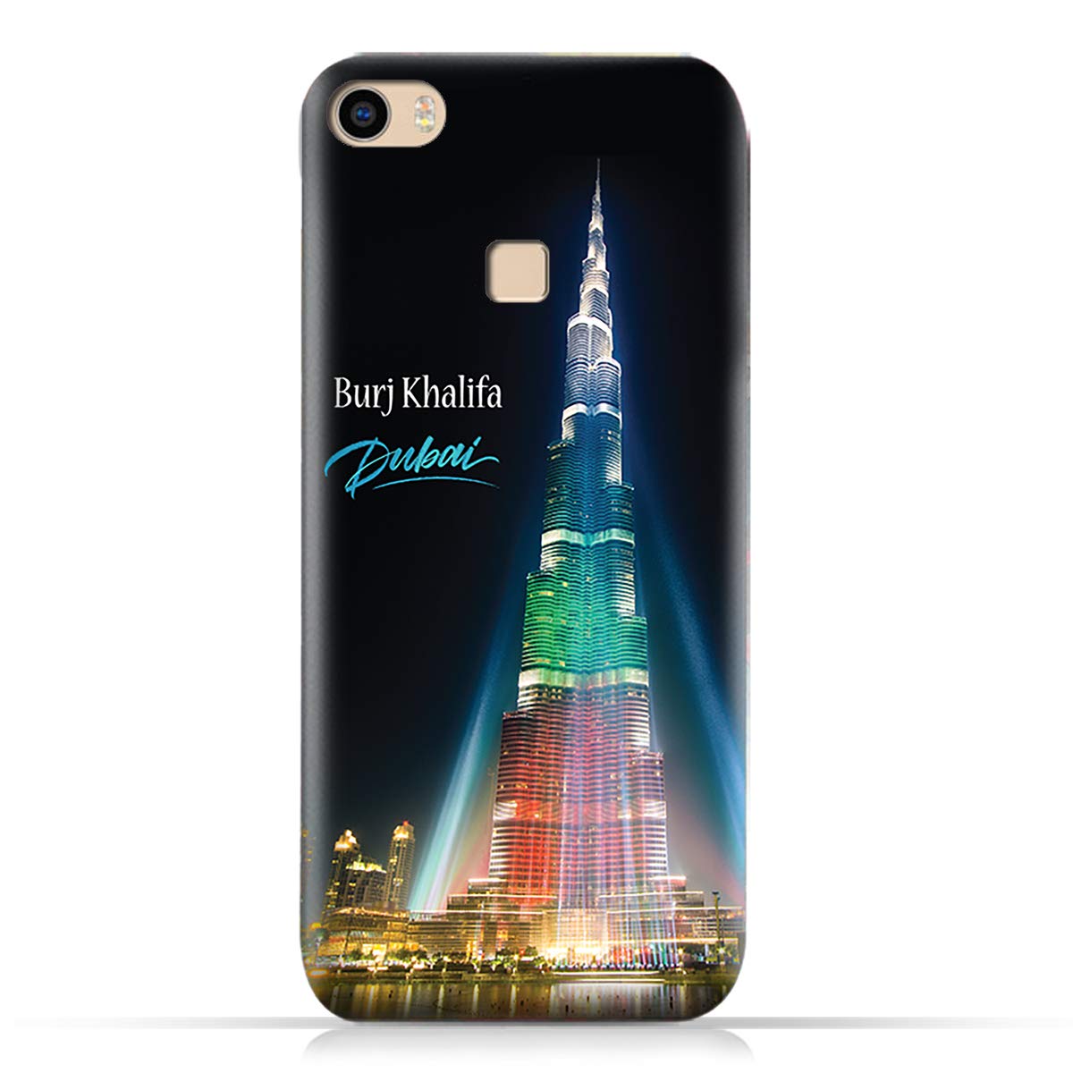 AMC Design Vivo Xplay 5 TPU Silicone Case with Burj Khalifa Illuminated Pattern